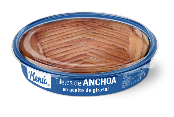 Filetes de Anchoa  en Aceite de Girasol - 670 gr.
