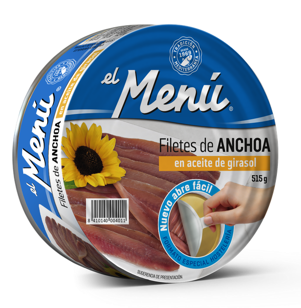 Filetes de Anchoa en Aceite de Girasol - 515 gr.