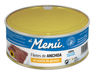 Filetes de Anchoa en Aceite de Girasol 1000 gr.