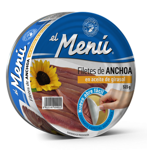 Filetes de Anchoa en Aceite de Girasol 515 gr