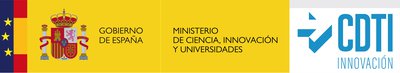 Proyecto cofinanciado por CDTI y el Fondo Europeo de Desarrollo Regional.